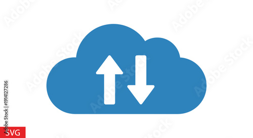 Cloud Upload Download Data Transfer Icon