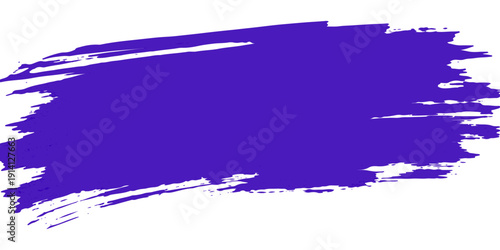 An abstract blue grunge background features artistic watercolor splashes and ink splatters on a textured paper element with a decorative brush stroke border