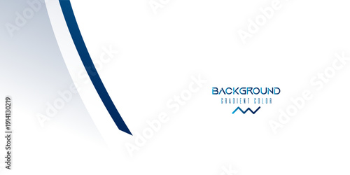 Abstract Blue Curves With White Arcs Over Gradient Background . modern trendy design