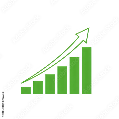 Free Download Green upward arrow indicating growth and success isolated on transparent background - GFXLoad