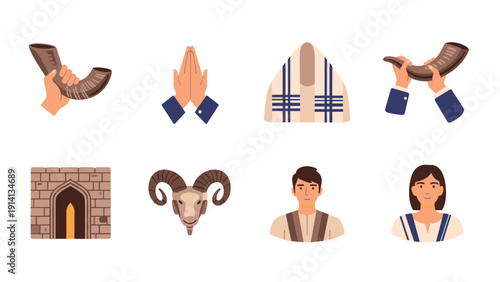 Jewish traditions and symbols: shofar and cultural practices in contemporary art