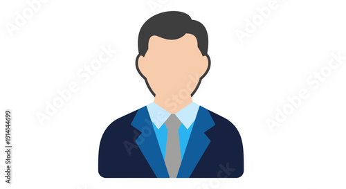 Wallpaper Mural Business Person Icon - Professional Man in Suit Torontodigital.ca