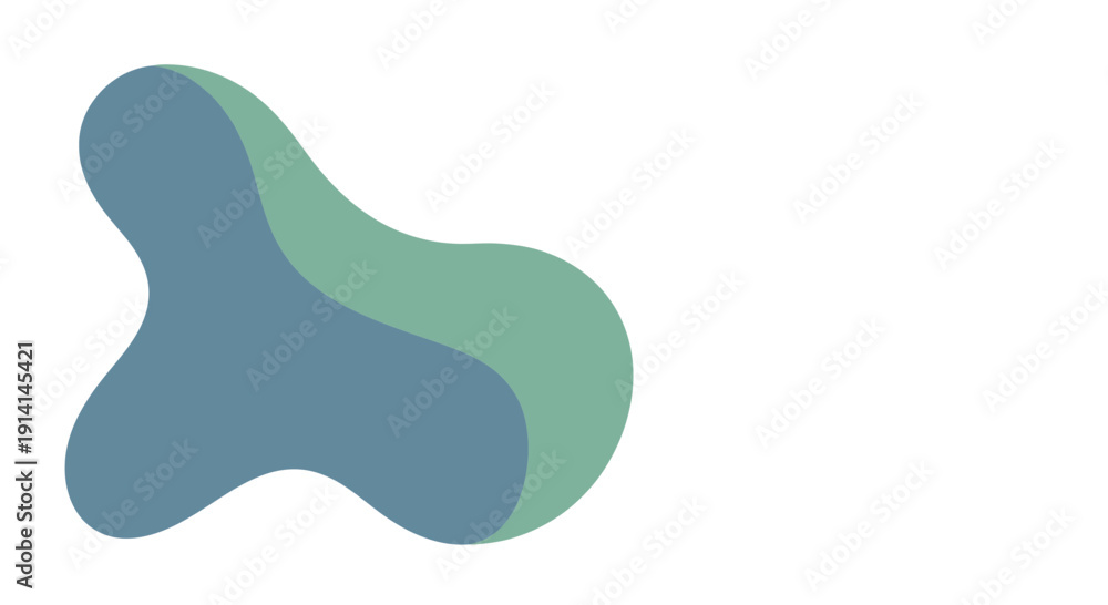 Fototapeta premium Abstract Organic Shape Flowing Design