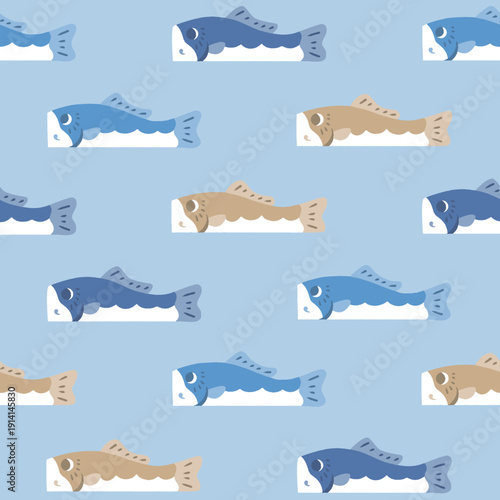 こどもの日素材・鯉のぼりのパターン