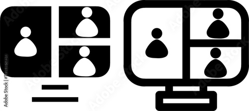 Virtual Meeting and Webinar Symbol