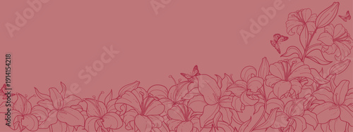 Lily   have a golden gradient on a brown background with a gold butterfly , long.ai