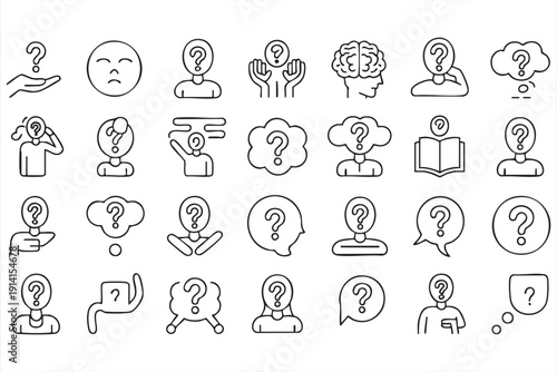 Customer support symbol pack for service communication