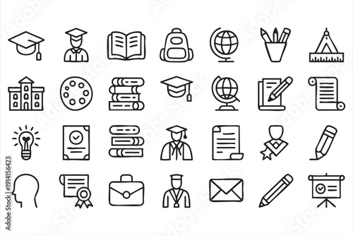 Online course elements in clean outline format