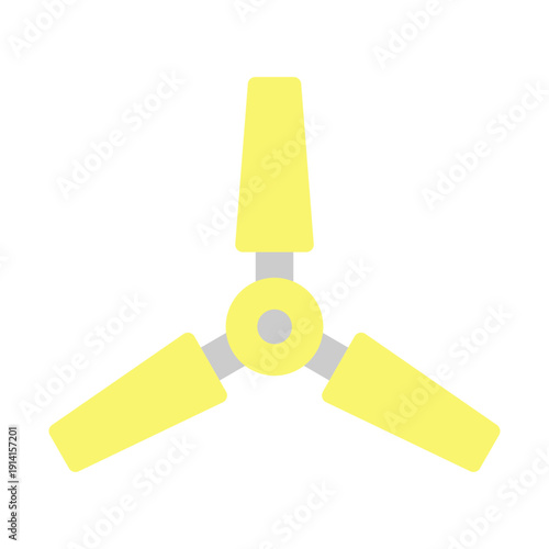 Ceiling Fan Vector Flat Icon Design
