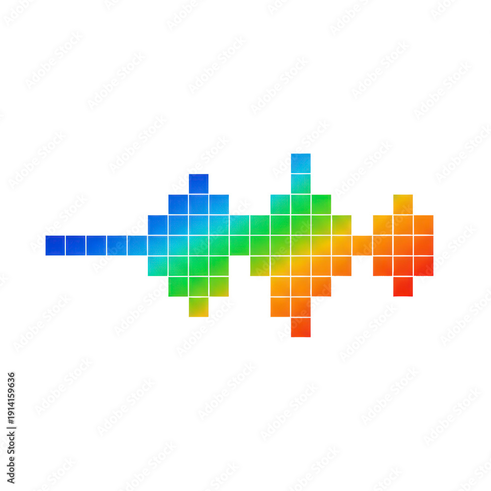 Obraz premium Abstract Soundwave Visualization