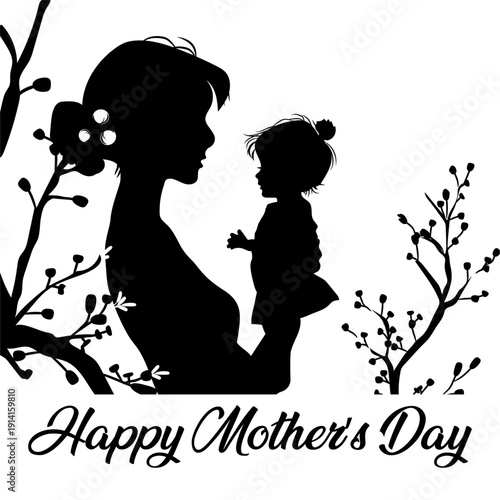 Prenatal Connection A Mother's Embrace. Happy mother's day