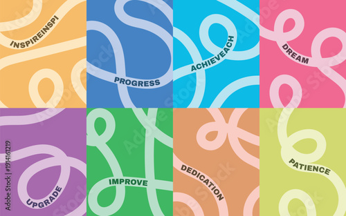 Vibrant conceptual image representing key business and personal growth concepts