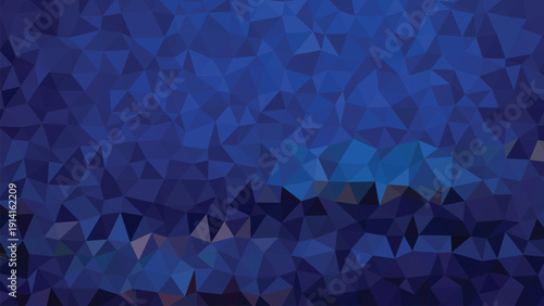 A futuristic blue geometric wallpaper featuring a seamless triangle pattern and 3d gradient textures in a mosaic vector style