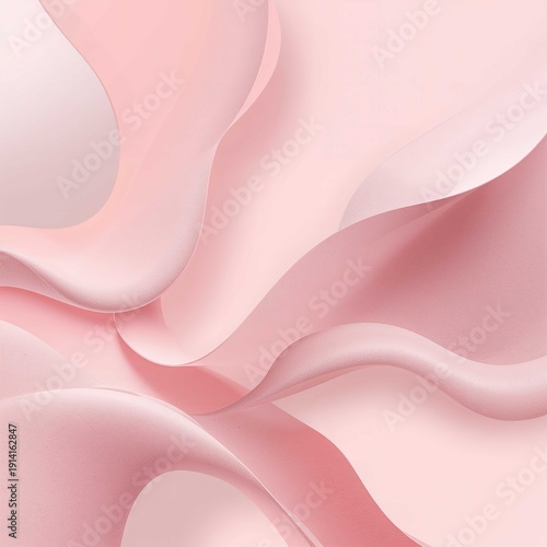 Wallpaper Mural Soft pastel pink wavy abstract design with subtle textured layers, conveying a sense of gentle movement and calm. Torontodigital.ca