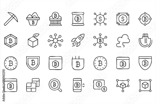 Crypto exchange and security symbols bundle