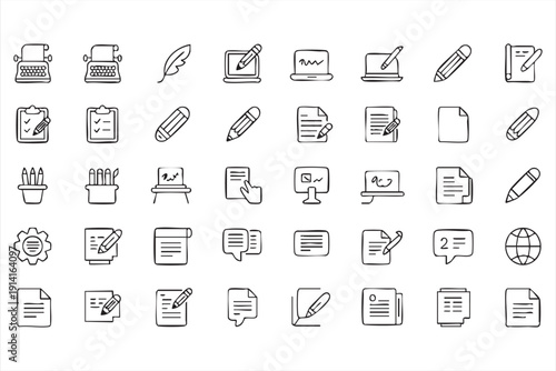 Text management outline collection for web interfaces