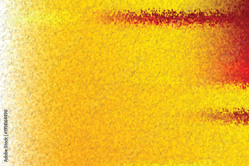Abstract macro background design featuring a yellow liquid texture with golden bubbles and orange paint drops on a cold glass surface