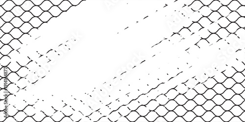 Mesh texture for fishing nets. Grunge pattern for sportswear or soccer goal, volleyball net, basketball hoop, hockey, athletics. Mesh background. Vector