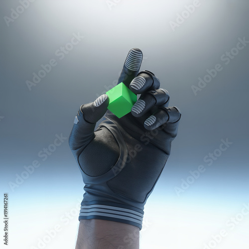 Wallpaper Mural Advanced Motion Capture Data Glove for Virtual Reality Tracking and Futuristic Cybernetic Robotic Hand Gesture Control Tech Torontodigital.ca