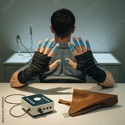 Wallpaper Mural Advanced Smart Data Glove for Motion Capture Virtual Reality Tracking Cybernetic Robotic Hand and Gesture Control Sensors Torontodigital.ca