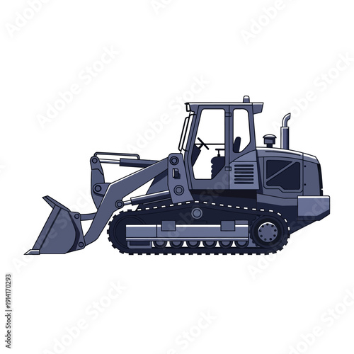 Heavy Duty Crawler Loader Construction Vehicle with Bucket and Tracks