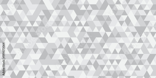 abstract geometric white and gray low polygon triangle vector paper wallpaper origami background. gradient grid creative digital business triangular low textile design.