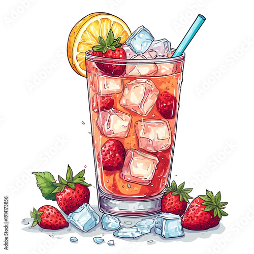 Soda Drink with Ice Very Cool