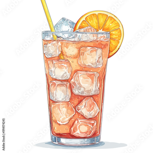 Soda Drink with Ice Very Cool