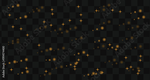 Mesmerizing light effect with glowing particles on dark background