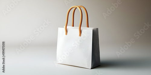 Shopping Bag Icon with Live Item Counter on Clean Modern Interface