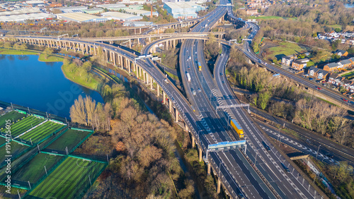 Photos An aerial view of the famous, Spaghetti Junction, in Birmingham, UK
