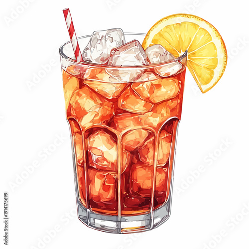 Soda Drink with Ice Very Cool