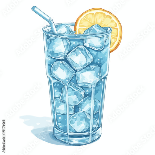 Soda Drink with Ice Very Cool