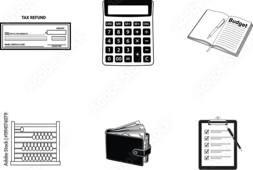 Office and financial icons