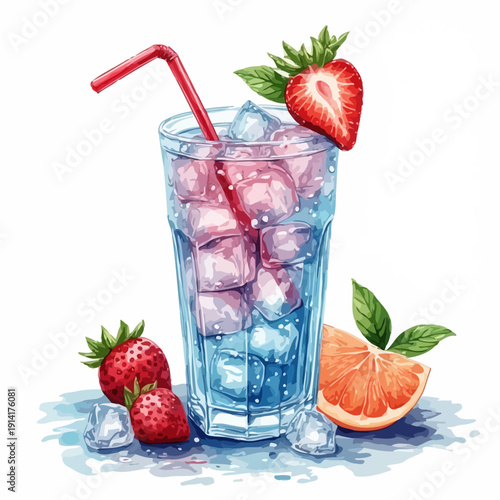 Soda Drink with Ice Very Cool