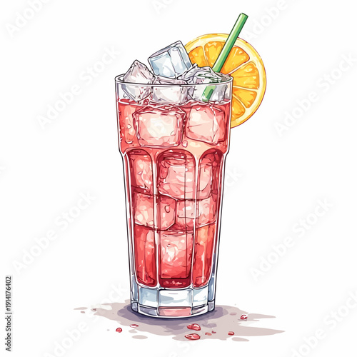 Soda Drink with Ice Very Cool