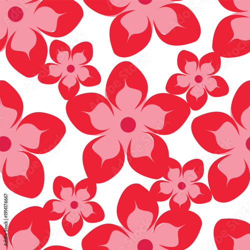 Wallpaper Mural seamless floral pattern Torontodigital.ca