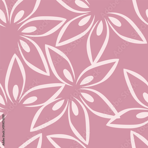 Wallpaper Mural seamless floral pattern Torontodigital.ca