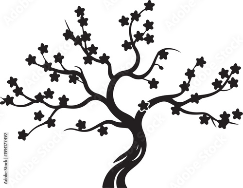 Bonsai & Floral Tree Silhouette Bundle