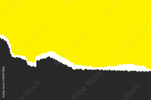 Realistic Torn White Paper Texture with Ripped Edges on Transparent Background