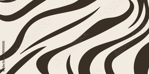 Abstract Zebra Print Pattern in Neutral Tones.
