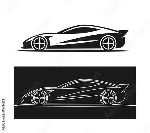 sports car vector