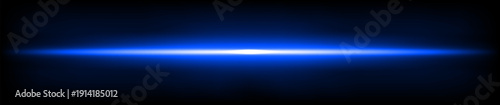 Blue light flare, laser  flash light streak ray.