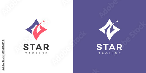 Abstract Star Logo Design  Modern Branding Concept