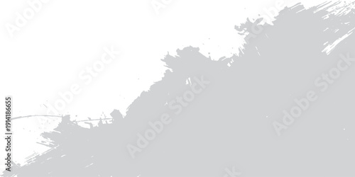 Vintage black and white abstract grunge background featuring a textured ink splash pattern with an artistic tree silhouette and a dirty paper border frame illustration