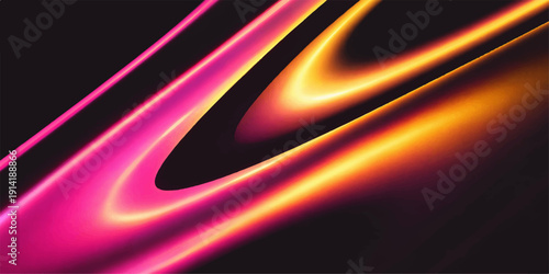 Abstract flowing neon blue energy waves create a digital motion pattern across a dark black space backdrop for a glowing light art wallpaper design