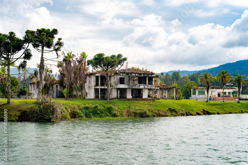 Photos Ruins of Pablo Escobar’s former lakeside mansion stand deteriorated and abandone