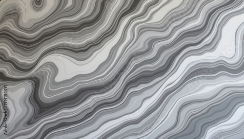 Wallpaper Mural Abstract Grey and White Wavy Pattern for Background and Textures in Modern Design Projects Torontodigital.ca