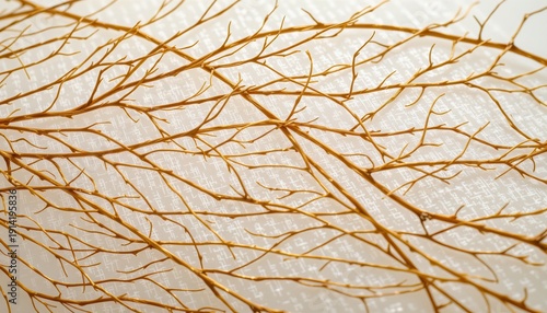 Wallpaper Mural Intricate Golden Talc Leaf Structure with Fine Veins Over a Textured Background Torontodigital.ca