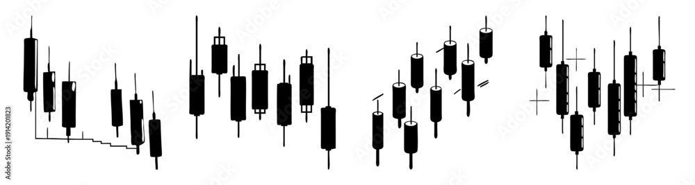 Obraz premium Bar chart growth upward trend business success financial analysis data visualization infographic black white minimalist